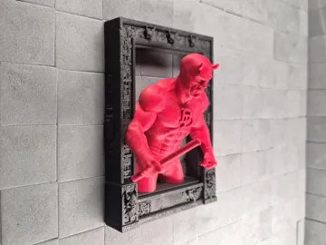 Marco decorativo: Out of the Frame – Daredevil | Keyhole hanger — vista de referencia 3
