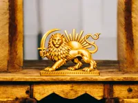 Lion et Soleil persan – modèle 3D — photo 3