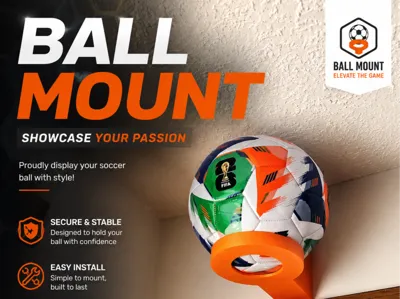 Football wall mount (soccer ball)