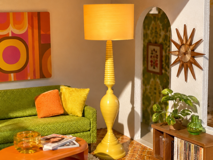 Miniature MCM Floor Lamp with Shade
