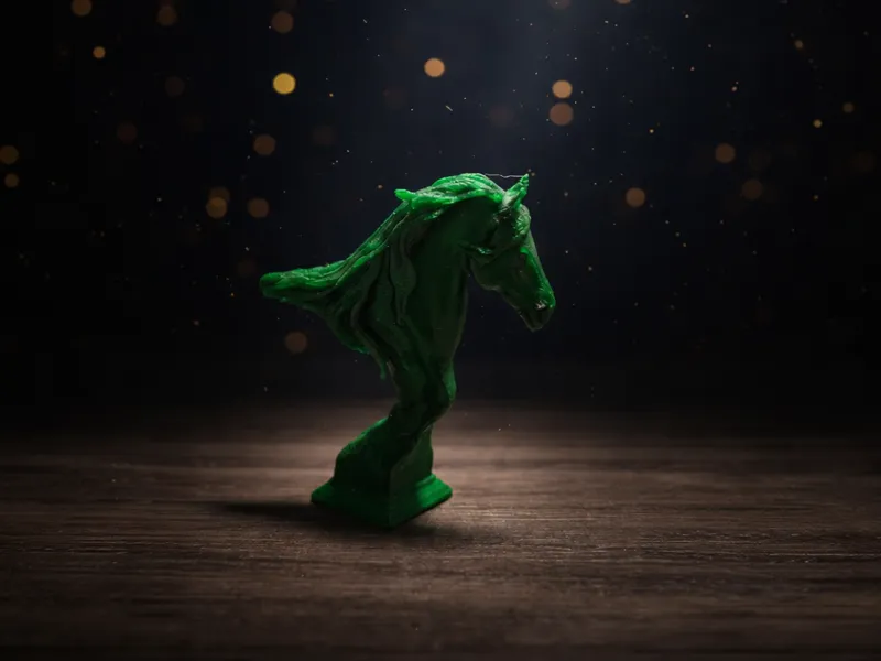 Stylized horse bust