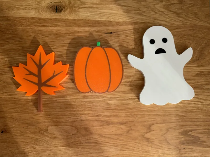 halloween decor and coasters