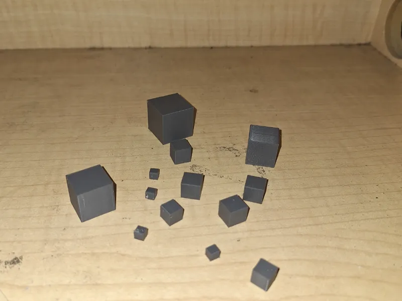 pla cube weights