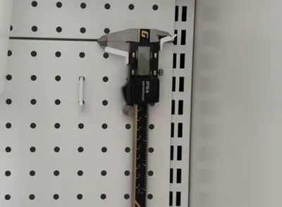 Pegboard Caliper Holder - 6mm Hole Diameter 25mm Center Hole Spacing - Green Forest - Hardware Girl