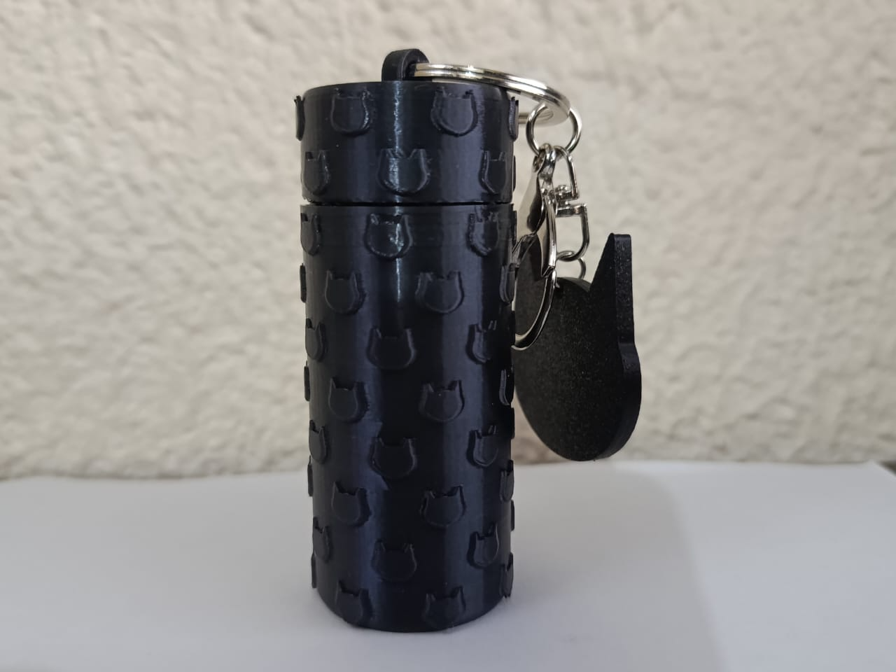 Chaveiro Porta Batom + Espelho Gatinho