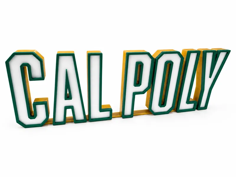 Cal Poly Desktop Sign