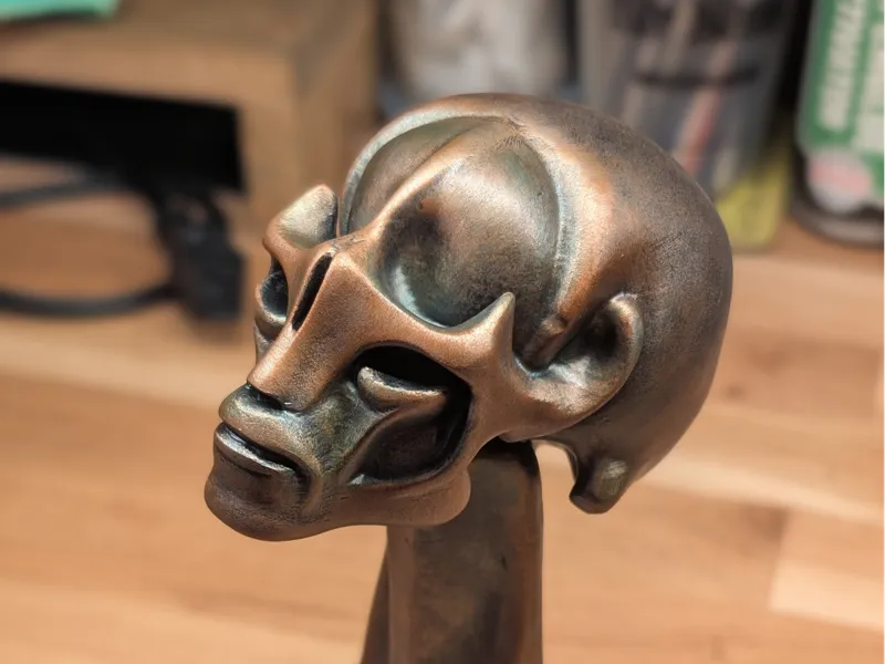 Giger Small Head Sculpture