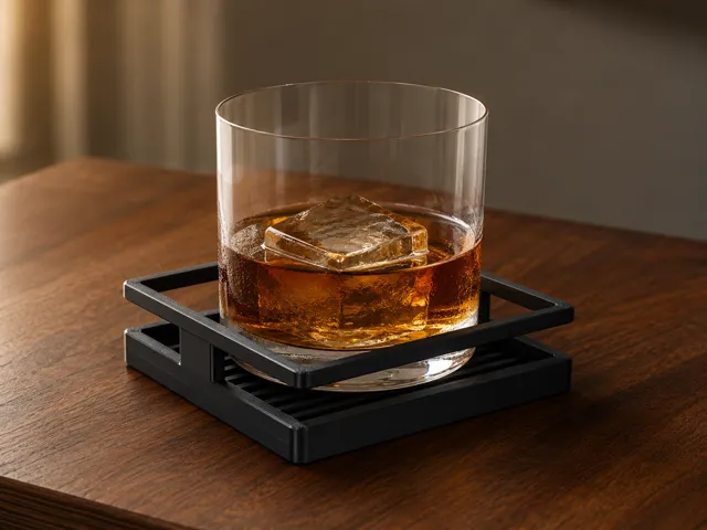 Square Floating Frame Drink Coaster