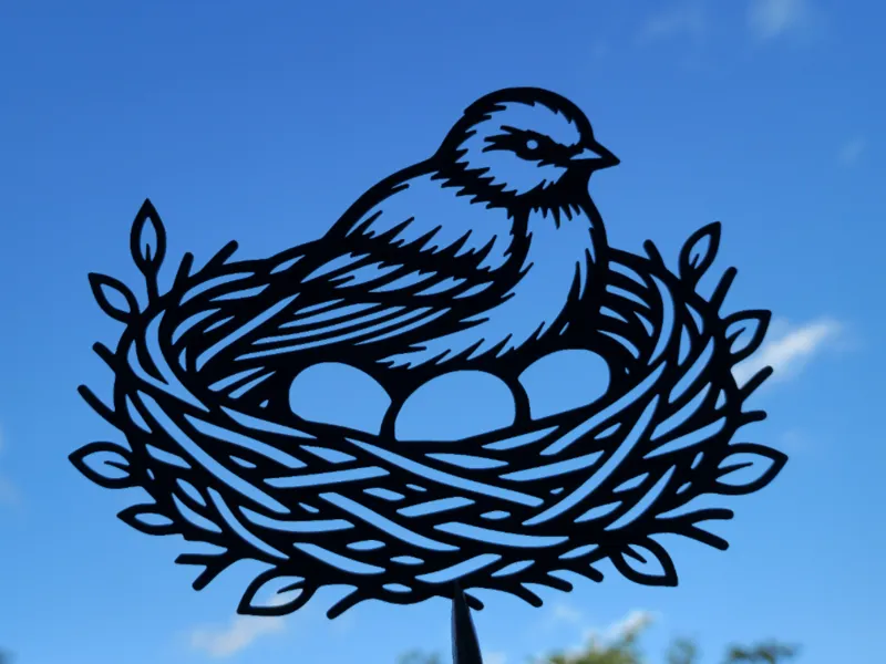 Bird Nest Eggs Wall Art