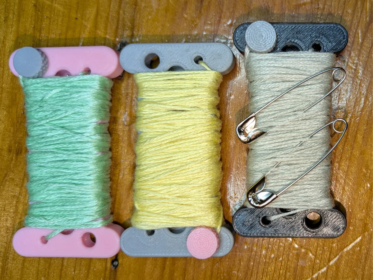 The SpoolKey - EDC Keychain Sewing Kit - Free 3D Print Model - MakerWorld