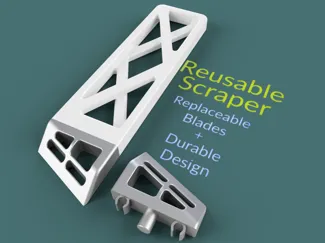 Durable Scraper with Replaceable Blades (25g)