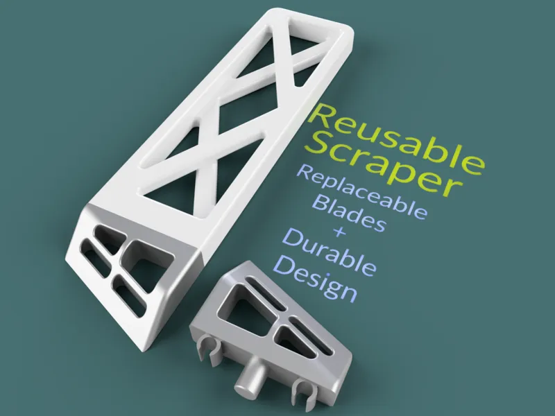 Durable Scraper with Replaceable Blades (25g)
