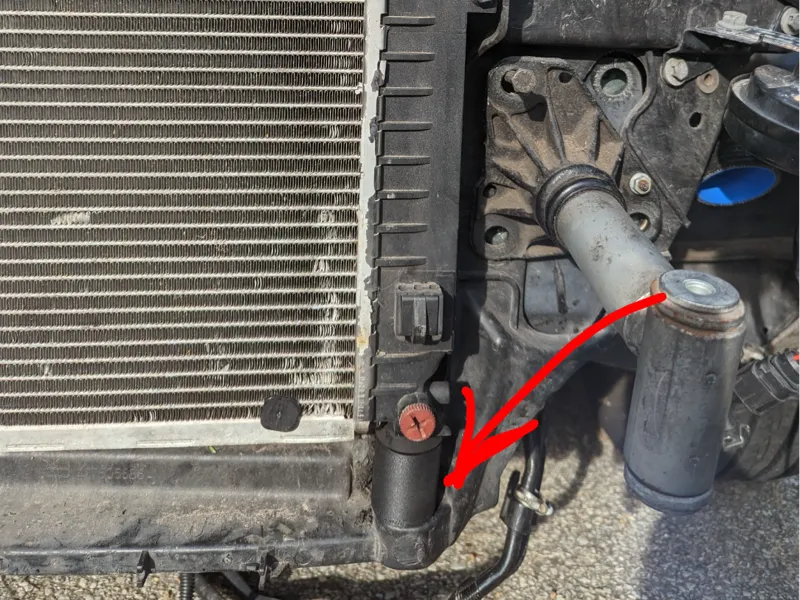 Audi C5 allroad radiator spacer for swaps