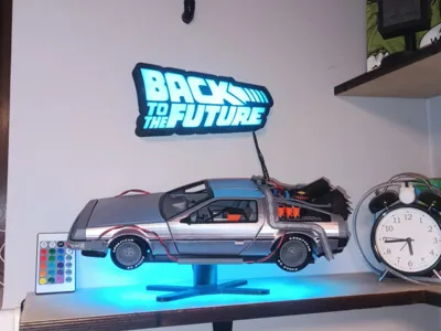 Back to the Future Lamp - wall hanging version