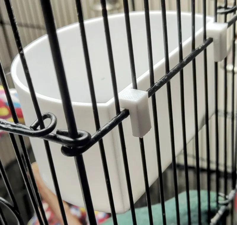 Bird Cage Feeder Dish