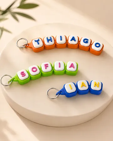 Llavero: Personalizable Flexi Keychain Clicker With Name — vista de referencia 3