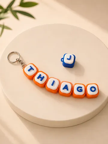 Llavero: Personalizable Flexi Keychain Clicker With Name — vista de referencia 4