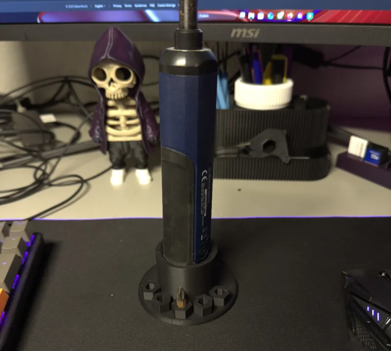Electric screwdriver holder+bits