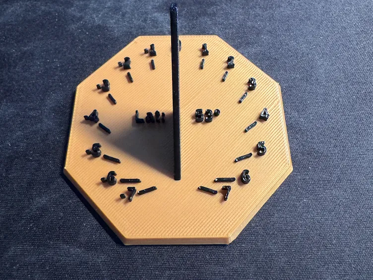 Parametric Sundial Clock