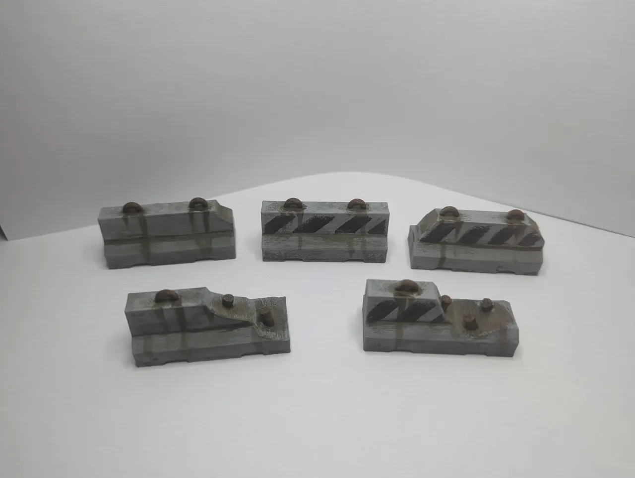 Concrete Jersey Barriers view 2