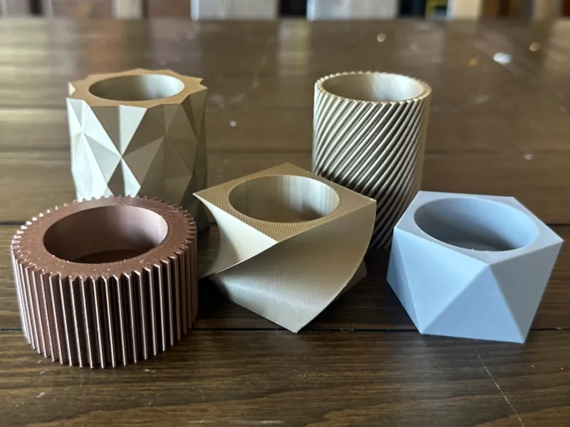 Modern LED Tea Light Holder Collection (5 Designs)
