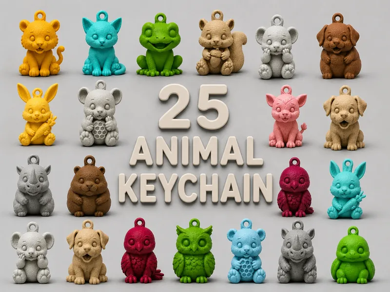 Keychain Collection All in One 25 Packs