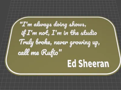 Ed Sheeran Lyrics sign