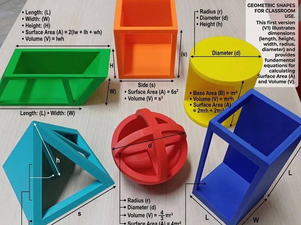 3D Geometric Shapes - Free 3D Print Model - MakerWorld