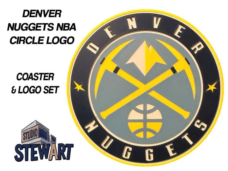 Denver Nuggets NBA LOGO - COASTER/OFFICE SIGN