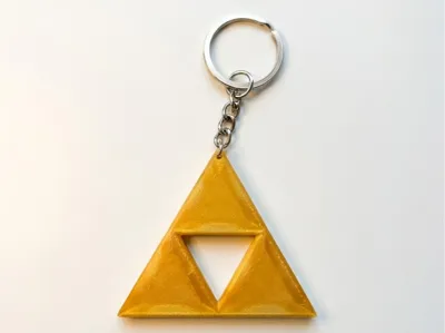The legend of zelda triforce keychain