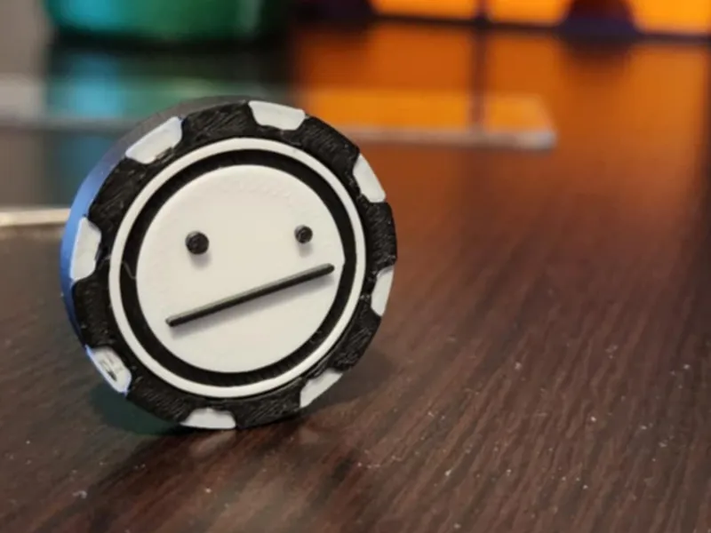 Poker Face Poker Chip