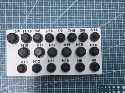 Kobalt Hex set Gridfinity bin 6x3x5