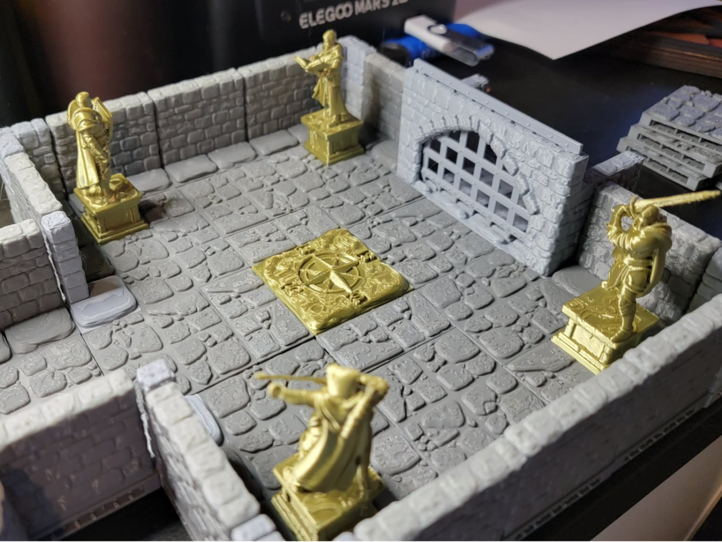 Magnetic Statue Puzzle (OpenLOCK compatible)