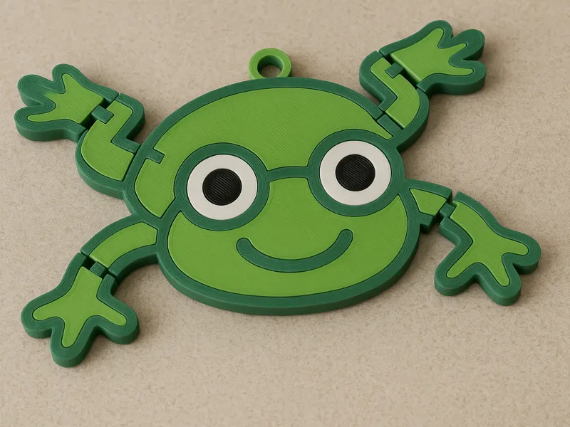 Flexi Frog Keychain