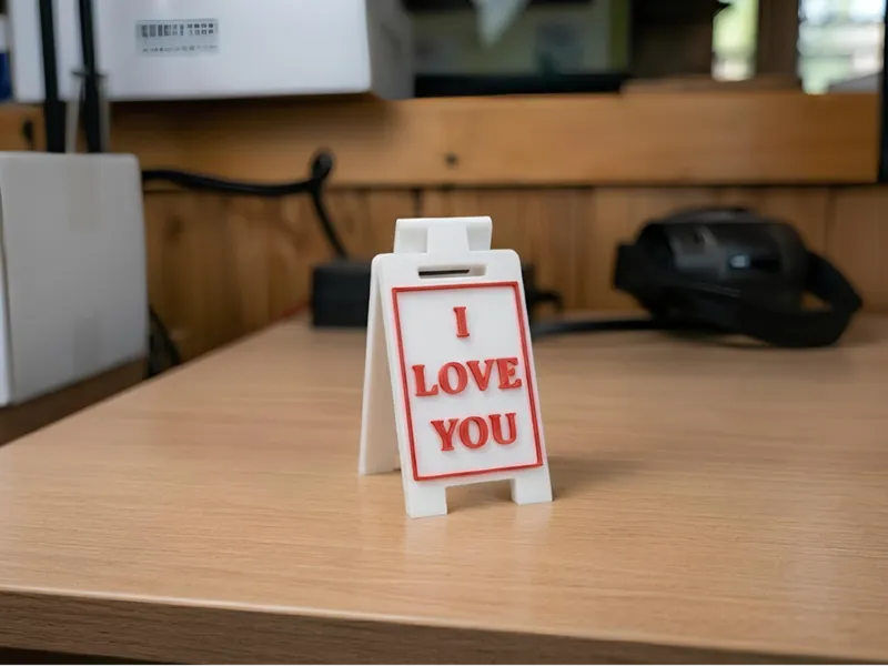 Insegna in miniatura Ti amo - Regalo di Natale