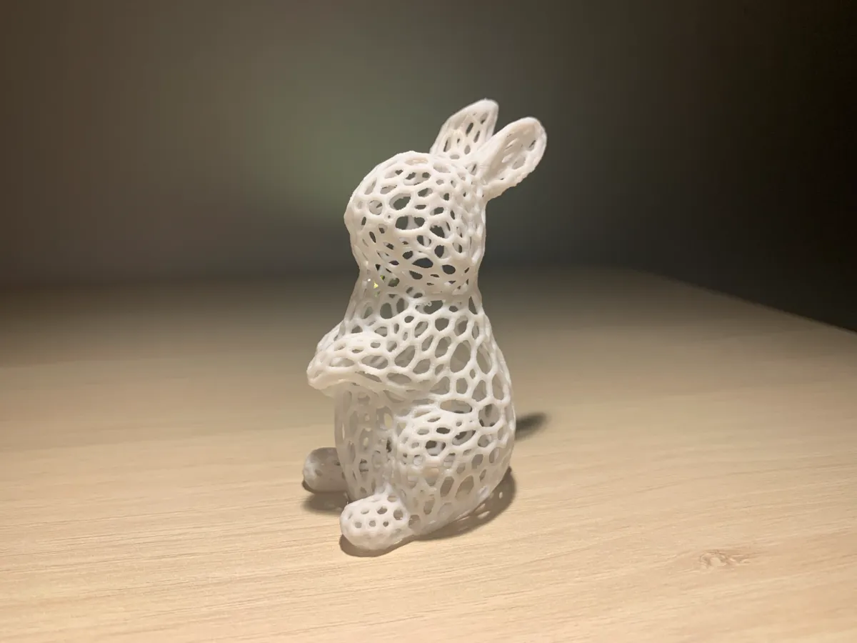 Sitting Easter Bunny Voronoi - Free 3D Print Model - MakerWorld