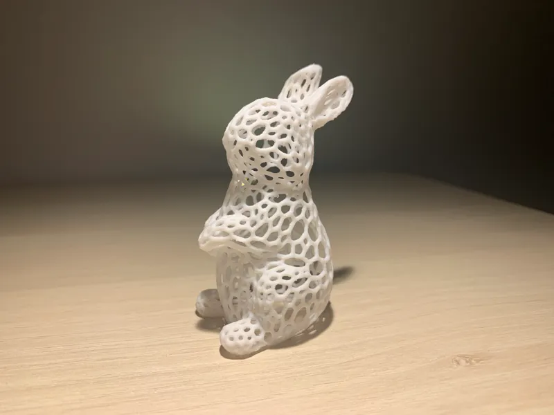 Sitting Easter Bunny Voronoi