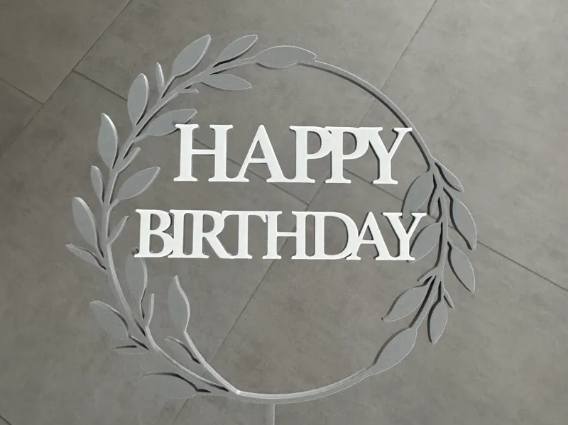 Happy Birthday Cake topper decoration