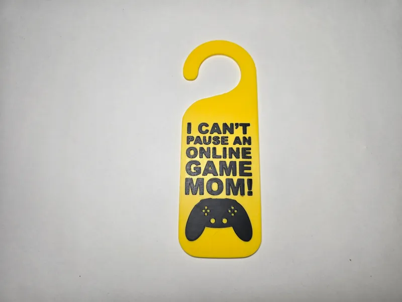 Can't pause online game door handle sign