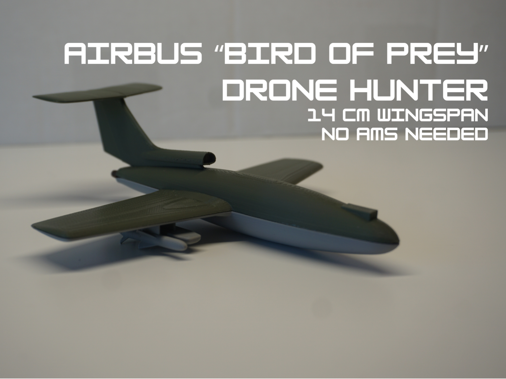 Airbus "Bird of Prey" Drone Hunter Scale Model