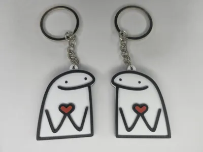 Flork Heart Keychain