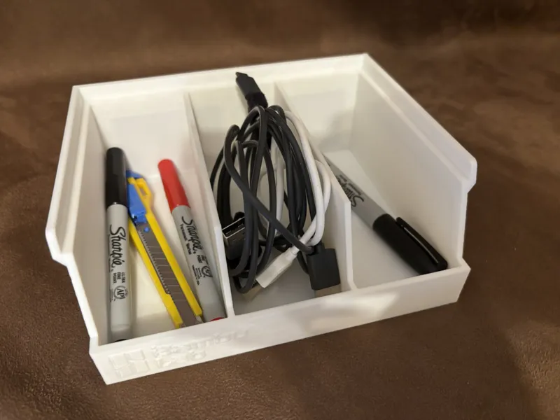 Bin Box with Compartments - NO COLOR