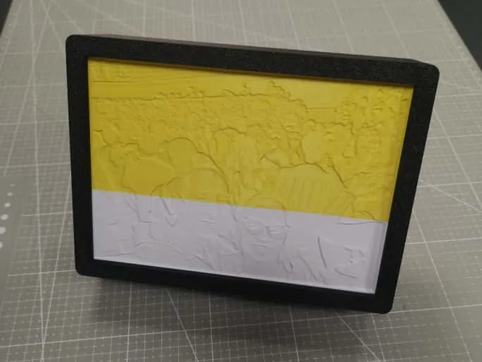 Cornice litofania parametrica personalizzabile