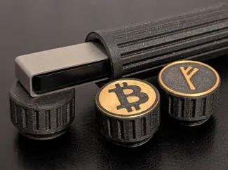 Ledger Nano X Safe Motiv Bitcoin (BTC) & Fehu Rune
