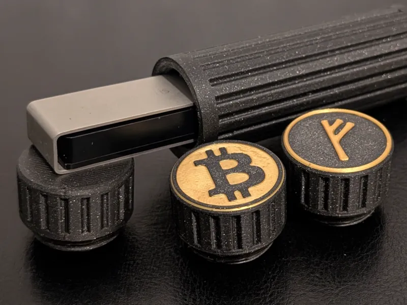 Ledger Nano X Safe Motiv Bitcoin (BTC) & Fehu Rune