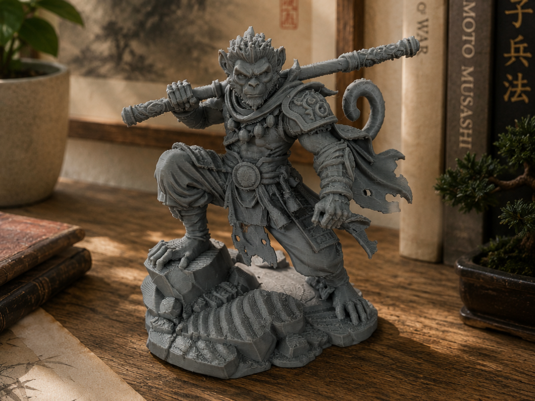 Monkey King Warrior – Legendary Fantasy Statue