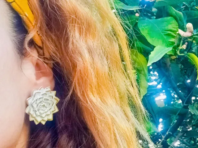Lotus Flower Earrings