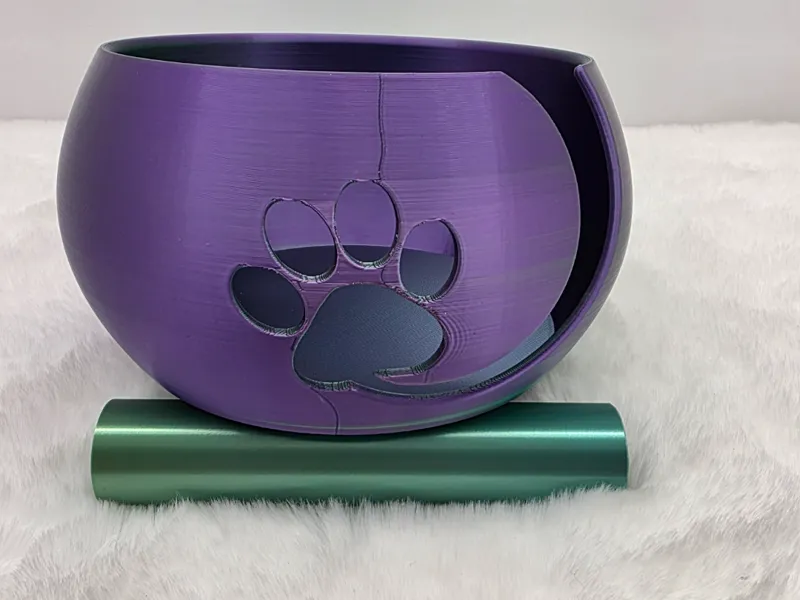 Paw Print Yarn Bowl