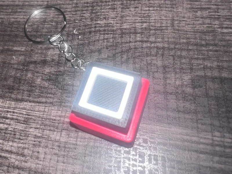 Squid Game 2 Square Clickers Fidget With KeyChain