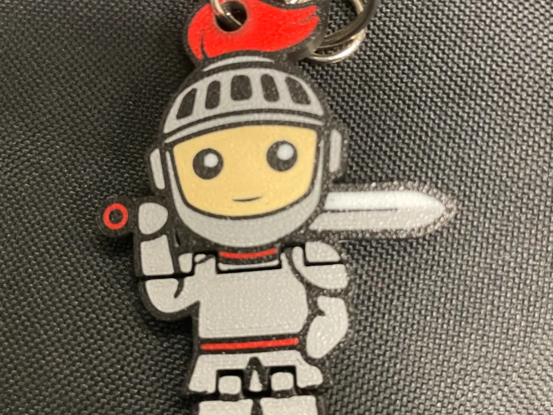Cutest Flexi Knight Keychain